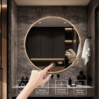 Interrupteur intelligent à capteur tactile DC12V 1A 12W, plage de détection 3-5cm, IP20, installation super facile pour les miroirs et vanités de salle de bain