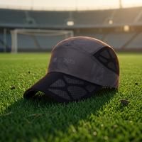 Gorra de Golf de Malla de Secado Rápido con Logotipo Personalizado, Transpirable, de 5 Paneles, Ajustable, con Hebilla Metálica, Gorra de Béisbol para Hombre, para Correr, Deportes, Gimnasio, Gorras, Topi