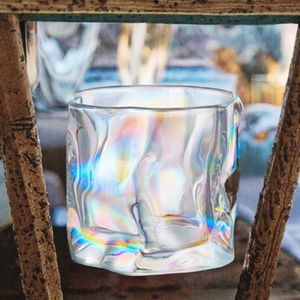 Verre à vin transparent de forme irrégulière de haute qualité en gros, 170 ml, 250 ml, pour whisky et bière - Product Image 4