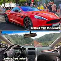 Films pour vitres de voiture Aishide Blue Chameleon changeant de couleur, 76% VLT, teinte pour phares, 2 mil, film pour vitres de voiture