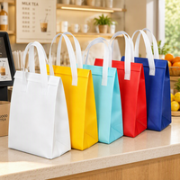 Sac isotherme en PP non tissé coloré, imperméable et réutilisable, avec poignée renforcée, pour la vente en gros