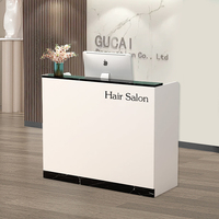 Comptoir de caisse compact et polyvalent de luxe, bureau de réception moderne pour salon, bureau, hôpital, bar, hôtel, salon, en bois durable