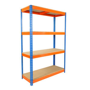 <span class=keywords><strong>Étagère</strong></span>s de rangement industrielles en acier robuste à 4 niveaux, capacité de 600 kg, rayonnage métallique pour garage, protection contre la corrosion, sans boulons - Product Image 5