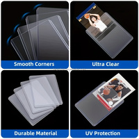 Fundas Protectoras Personalizadas para Tarjetas de Béisbol de PVC Transparente Rígido de Alta Calidad de 3" x 4" con Cierre de Clip de 1 mm de Grosor, Caja para Venta al por Menor