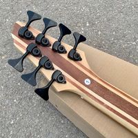 Guitare Basse Électrique Professionnelle 6/7 Cordes, Micro Actif, Touche en Palissandre, Manche Traversant, Corps en Érable Acajou pour Musique