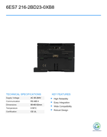 CPU 226 PLC Siemens 6ES7 216-2BD23-0XB8 Usado, Unidad Principal Inteligente para Control de Programación PLC en Automatización Industrial