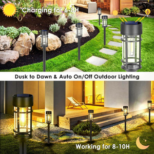 Lampe solaire à filament de tungstène pour pelouse, éclairage extérieur pour allée de jardin, lumière décorative de paysage, 2W, indice de protection IP - Product Image 4