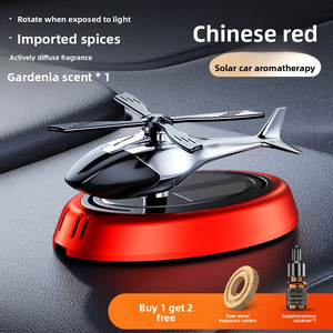 रचनात्मक सौर ऊर्जा से संचालित मिश्र धातु विमान डैशबोर्ड इत्र आभूषण आंतरिक कार एयर फ्रेशनर सौर प्रौद्योगिकी के साथ - Product Image 2