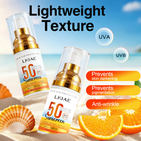 Crème solaire SPF50 de haute qualité, protection large spectre UVA UVB, légère, non grasse, absorption rapide, pour femmes