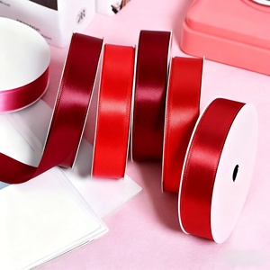 Cinta de Raso de Color Sólido de 25 mm, 50/100 Yardas por Rollo, la Más Vendida al por Mayor de Fábrica de Lujo, para Manualidades, Envoltura de Regalos, Bodas y Fiestas - Product Image 2