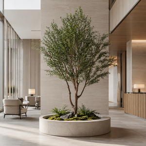 Fabricant Grossiste Grand Arbre <span class=keywords><strong>d</strong></span>'Olivier Artificiel en Soie, Toujours Vert, avec Pot, pour <span class=keywords><strong>D</strong></span>écoration Intérieure et Extérieure de Restaurants et Centres Commerciaux - Product Image 2