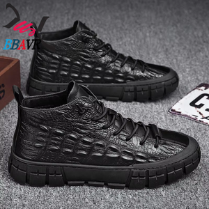 Chaussures hautes décontractées chaudes pour hommes, nouvelle mode automne-hiver 2020 - Product Image 4