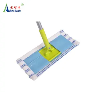 Wholesale Durable Microfiber Head Steel Handle Feature Material ORIGIN Type Polyester Floor Cleaning Flat Mop for Home