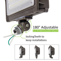 Projecteur LED paysager étanche IP65 homologué ETL DLC pour le marché nord-américain, 30W 50W, angle de faisceau de 100 degrés, en aluminium