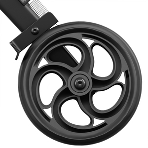 卸売価格 超軽量ポータブル旅行用車椅子 6インチソリッドホイール S字型シートクッション カーボンスチールフレーム 障害者向け - Product Image 4