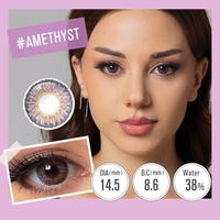 Articles avec livraison gratuite : Lentilles de contact colorées Magister Star, 12 couleurs, effet cercle noir