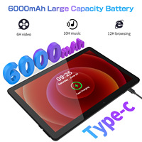 Tablet PC Android 10 Inch M30A-M10 Terlaris, Tablet PC Grosir WiFi PRITOM M30A dengan Keyboard Cover, Mouse, dan Pena Sentuh