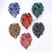 XILIANGFEIZI Nouvelle Broche de Costume de Luxe Populaire en Alliage Africain avec Grand Verre, Accessoire Épinglette