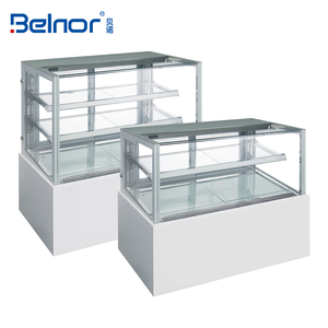 Nhà máy cung cấp thép không gỉ <span class=keywords><strong>2</strong></span> 3 lớp bánh <span class=keywords><strong>Showcase</strong></span> tủ lạnh món tráng miệng cửa hàng 90L 305L bánh hiển thị truy cập máy làm lạnh - Product Image 2