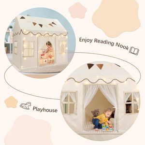 Children's Large Princess <b>Castle</b> <b>Play</b> Tent Indoor Kids Playhouse Princess <b>Castle</b> Kids Tent With Windows - Product Image 5