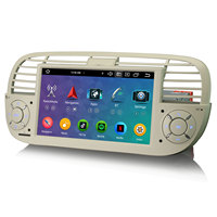 Erisin ES6550FW sistema de navegación para coche Android 14,0 IPS DSP SWC GPS CarPlay USB Auto Radio Estéreo para Fiat 500/500C/500S TV