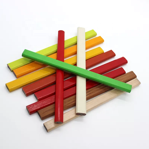 Crayons de charpentier professionnels <span class=keywords><strong>avec</strong></span> taille-<span class=keywords><strong>crayon</strong></span>, <span class=keywords><strong>crayon</strong></span> plat, logo personnalisé imprimé, <span class=keywords><strong>crayon</strong></span> de construction pour les constructeurs - Product Image 2