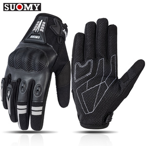 ถุงมือมอเตอร์ไซค์ Suomy Summer Breathable ระบายอากาศได้ดี ป้องกันการตกกระแทก ป้องกันการชน ถุงมือขับขี่มอเตอร์ไซค์แบบเต็มนิ้ว รองรับหน้าจอสัมผัส - Product Image 2