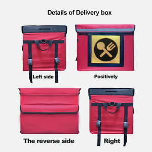 Boîte de livraison de nourriture pour moto avec localisateur GPS, taille personnalisée en usine, écran publicitaire, boîte de livraison de nourriture durable à emporter - Product Image 4