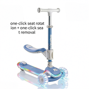 <span class=keywords><strong>Trottinette</strong></span> pliable pour enfants, <span class=keywords><strong>trottinette</strong></span> à pousser avec roues lumineuses, 3 roues, conçue pour les enfants, possibilité de s'asseoir, <span class=keywords><strong>trottinette</strong></span> pour <span class=keywords><strong>bébé</strong></span>, voiture à roulettes - Product Image 3