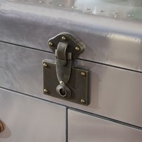 Table basse en aluminium de style aviateur, design industriel antique, salon, meubles de maison