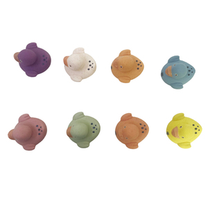 8PCS PVC Jouets de canard numériques non poreux pour jouer au sable Salle de bain et intérieur Utilisation unisexe - Product Image 5