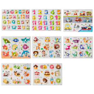 Montessori Wooden Puzzle Board Set Cognitive Development Preschool Toddler Educational Matching Play Grasping Panel Toy - Product Image 6