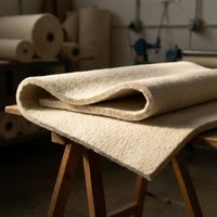 Rouleau de feutre de laine industriel en gros, épaisseur 10 mm, largeur et longueur personnalisées, GSM, directement de l'usine CN;JIA