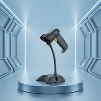GTCODESTAR Scanner de codes à barres à main Lecteur de codes à barres USB filaire avec support Scanner de codes à barres 1D pour l'entrepôt Scanner de codes à barres laser