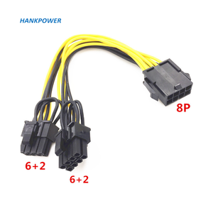 8Pin <span class=keywords><strong>สาย</strong></span>ไฟแยก CPU <span class=keywords><strong>8</strong></span>ขาไปยังการ์ดวิดีโอคู่2X6 + 2พิน<span class=keywords><strong>8</strong></span>พิน18AWG <span class=keywords><strong>สาย</strong></span>เคเบิล - Product Image 6
