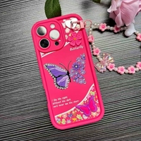 Coques de téléphone pas chères en gros de l'usine BAILI pour Oneplus NORD CE3 LITE/1+11R/12R, motif papillon coloré, bracelet magnifique, coque de téléphone portable