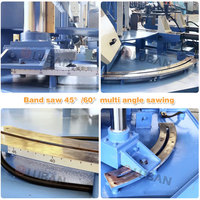 Sierra de cinta CNC GZ4240X de alta precisión para corte horizontal y a inglete de metal