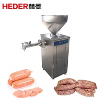 Nouvelle machine de remplissage de saucisses industrielle automatique verticale pneumatique à clipser, code HS, en acier inoxydable SUS 304, haute capacité
