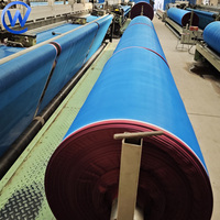 Cages flottantes pour pisciculture, filet de cage à poissons, filet d'aquaculture en nylon bleu, filet de jardin en HDPE en rouleau