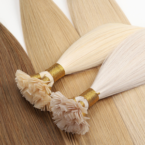 22 pulgadas 25 gramos queratina <span class=keywords><strong>punta</strong></span> plana extensión de Cabello 100% cabello humano Remy recto Invisible cabello vietnamita <span class=keywords><strong>punta</strong></span> plana - Product Image 1
