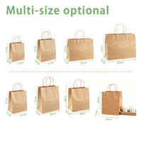 Sacs de courses et d'expédition en papier kraft écologique de luxe recyclé, personnalisés en gros, avec poignées, pour l'emballage de cadeaux