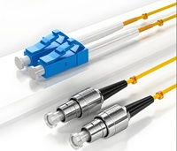 LC/FC Duplex Single Mode Fiber Optic Patch Cord FTTH Indoor Cable OEM Customizable LSZH Jacket 1310/1550nm Wavelength 0.2dB