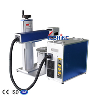 Offre Spéciale Machine de Marquage et Gravure Laser à Fibre Raycus Portable de Bureau 20W 30W 50W Max pour Cartes de Visite, Étiquettes pour Animaux et Pneus