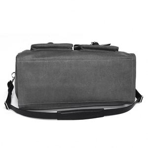 Free Sample Custom Luxury Multi Functional Clothing Suit Cover Storage Grey <b>Canvas</b> Travel <b>Duffle</b> Garment <b>Bags</b> for Wedding Dress - Product Image 4