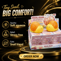 Jouet anti-stress en forme d'escargot mignon à rebond lent pour adultes, adolescents, bureau, vente en gros, cadeau de fête, fabrication OEM