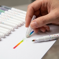 Marqueur thermique effaçable sensible à la chaleur, 12 couleurs, pour le dessin des enfants, papeterie professionnelle d'écriture