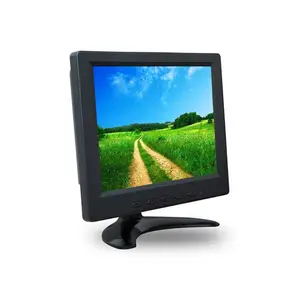 Kleine Size Touchscreen Lcd Monitor Vierkante Dc 12V Capacitieve/Resisitvie 8 Inch Touch Screen Monitor