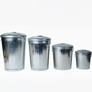 Outdoor Metal Waste Bin Of Garbage Containers