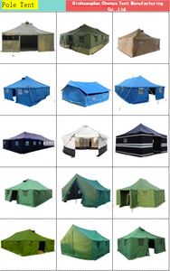 Carpa Personalizada Estilo Africano de Una Habitación, 3mx4m, Doble Capa, Impermeable, para las Cuatro Estaciones, para 10 Personas, Verde Militar/Verde Oliva - Product Image 6