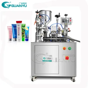 Guanyu Hot Selling Factory Price Tube Filling Sealing Machine Cosmetic Cream Lotion Soap Shampoo Plastic Tube Aluminium Filling